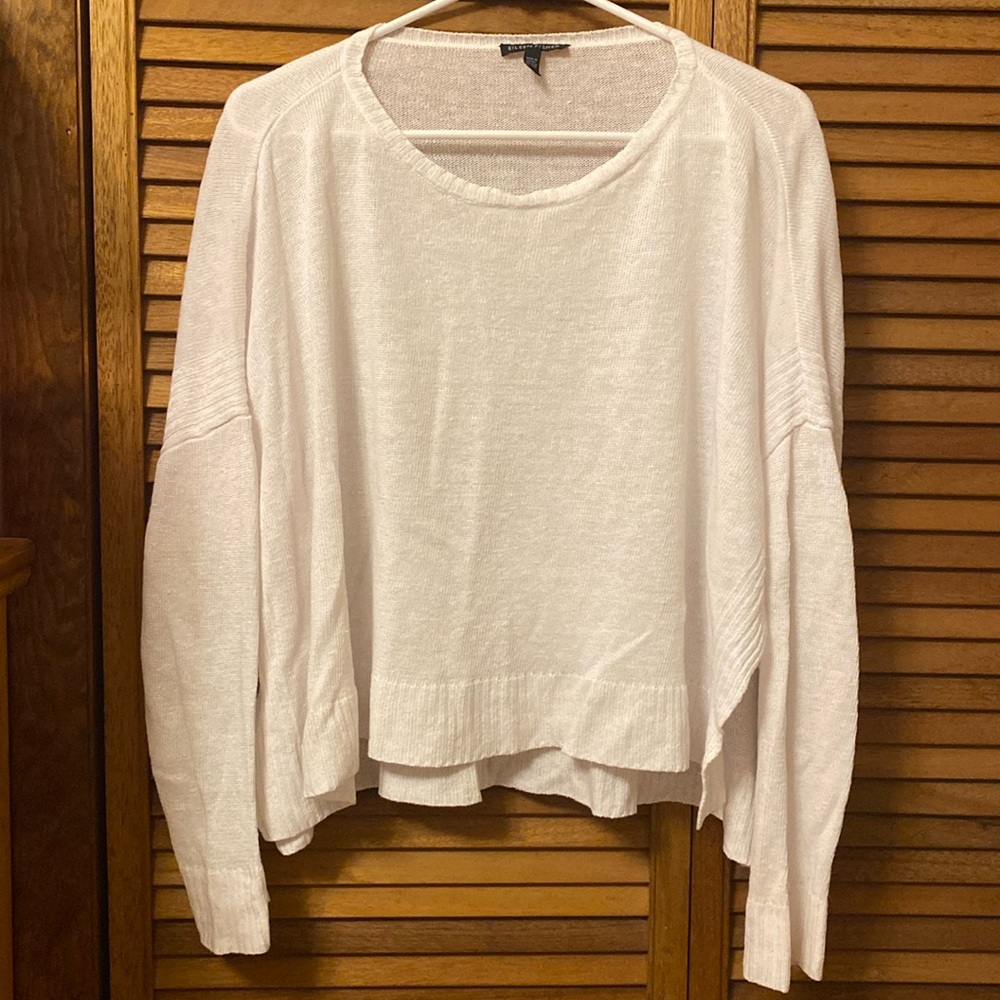 White lightweight sweater